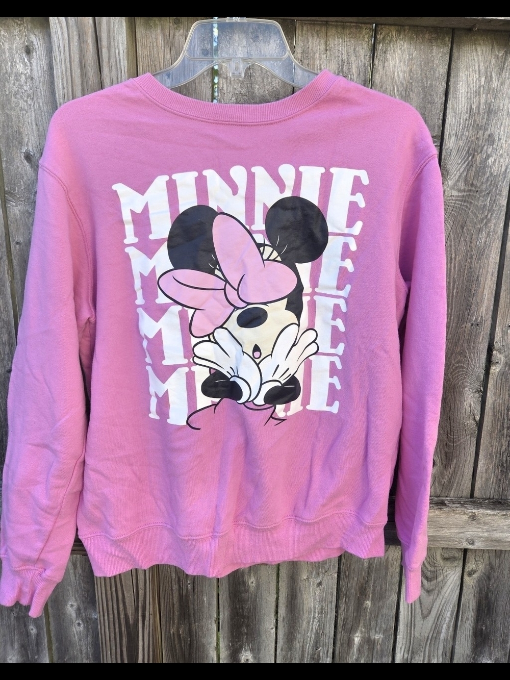 Disney Pink Minnie Graphic Crewneck Sweatshirt